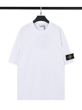 Stone Island White Short Sleeve Tee